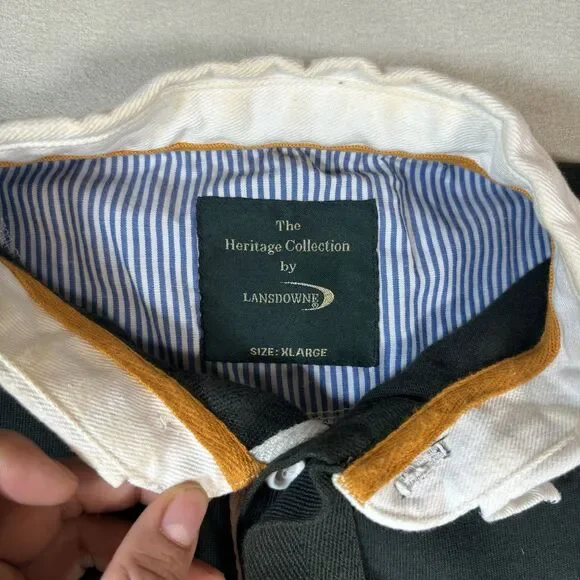 Lansdowne Rugby Shirt Mens XL Ireland Irish Four Provinces Embroidered Crest - Picture 3 of 8